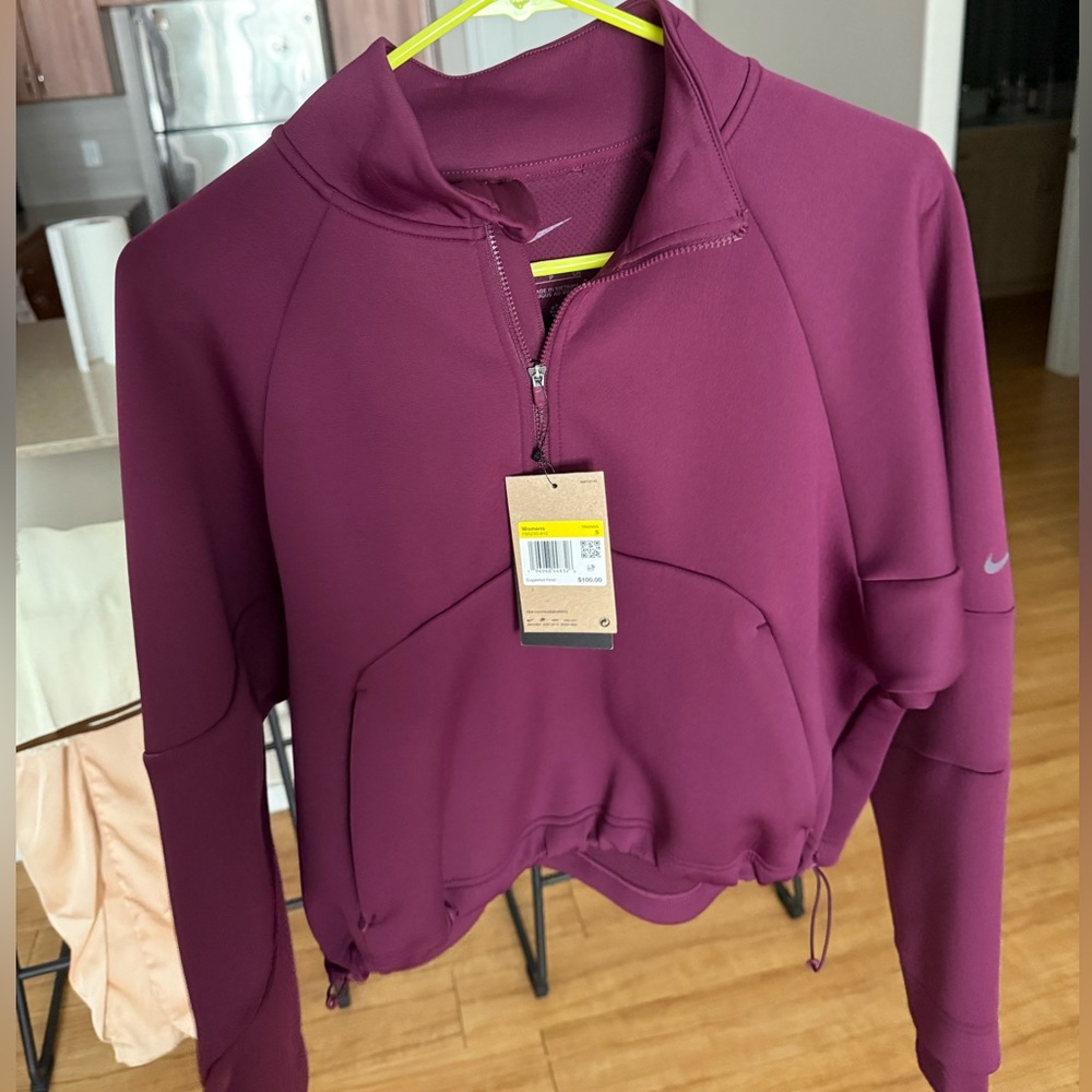 Nike purple quarter zip pullover
